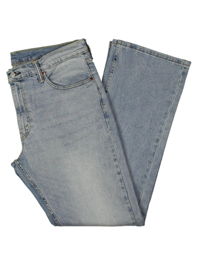 Shop Levi's Mens Low Rise Light Wash Bootcut Jeans In Blue