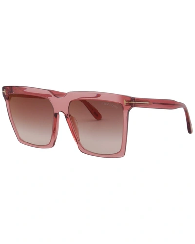 Shop Tom Ford Women's Sabrina 58mm Polarized Sunglasses In Multi