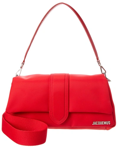 Shop Jacquemus Le Bambimou Nylon Shoulder Bag In Red