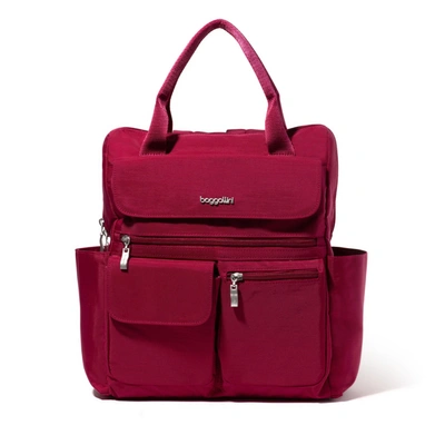 Shop Baggallini Women's Modern Everywhere Laptop Backpack In Red