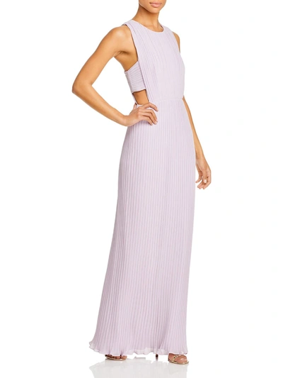 Shop Bcbgmaxazria Womens Sleeveless Maxi Evening Dress In Purple