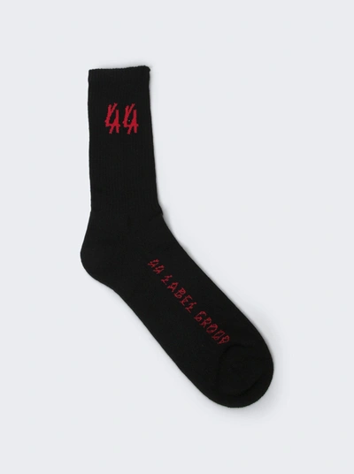 Shop 44 Label Group Logo Socks In Black