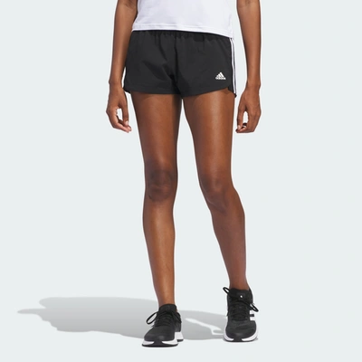 Shop Adidas Originals Women's Adidas Pacer 3-stripes Woven Shorts In Black