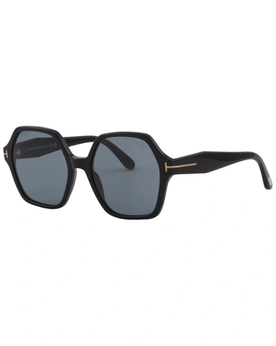 Shop Tom Ford Women's Romy 56mm Sunglasses In Black