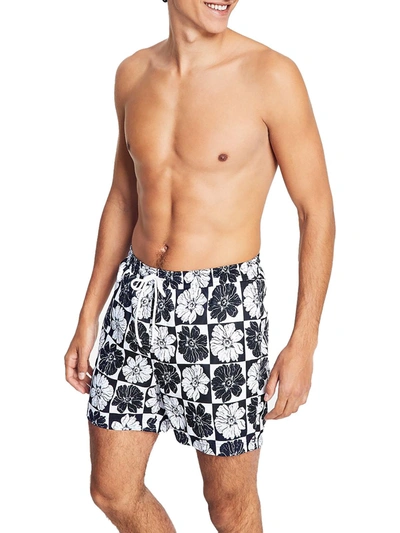 INC MENS BOARD SHORTS FLORAL SWIM TRUNKS 