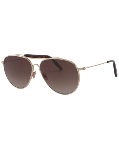 Shop Tom Ford Men's Raphael 59mm Sunglasses In Gold