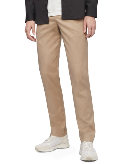 Shop Calvin Klein Mens Stretch Slim Fit Chino Pants In Multi