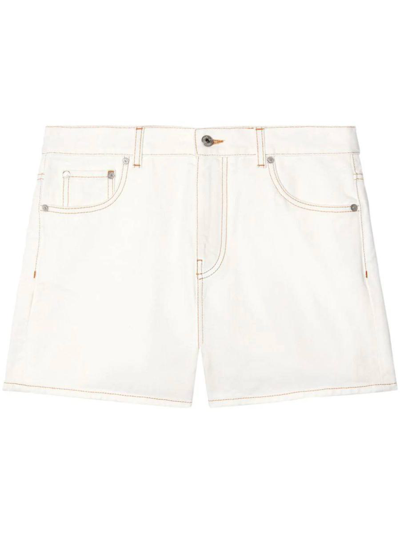 Shop Off-white Off White Shorts In Vintage White