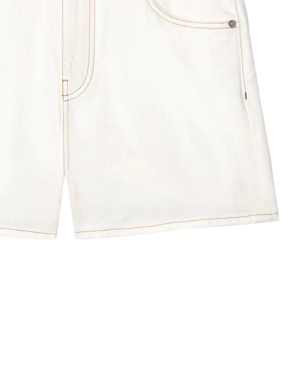 Shop Off-white Off White Shorts In Vintage White