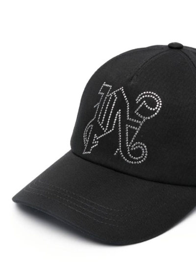 Shop Palm Angels Hats In Black Blac