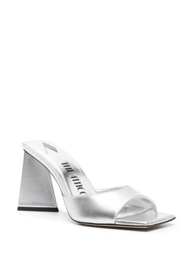 Shop Attico The  Sandals In Silver