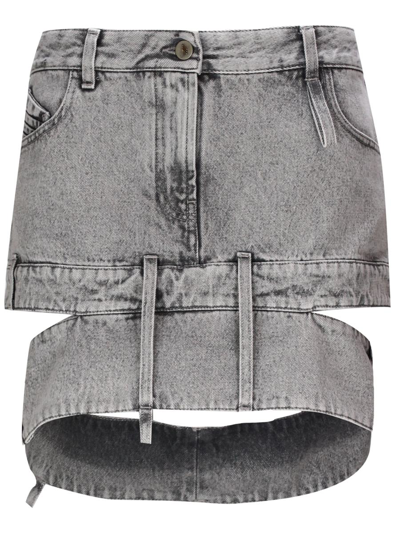 Shop Attico The  Skirts In Grey