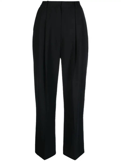 Shop Totême Toteme Trousers In Black