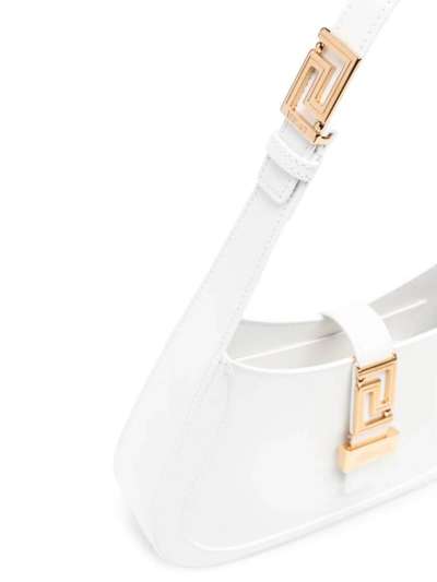 Shop Versace Bags In Bianco Ottico-oro