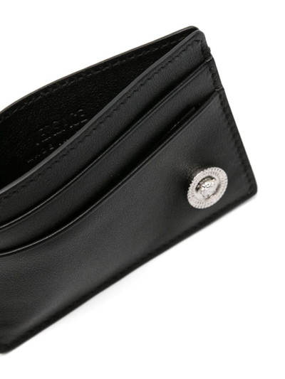 Shop Versace Wallets In Black-palladium