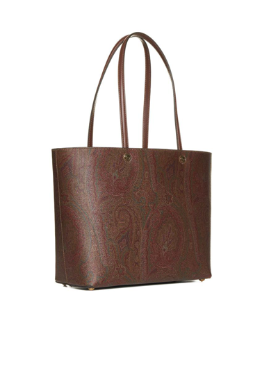 Shop Etro Bags In Marrone Scuro 2