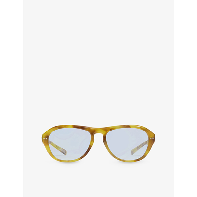 Shop Gentle Monster Women's Oaa T5 Round-frame Acetate Sunglasses