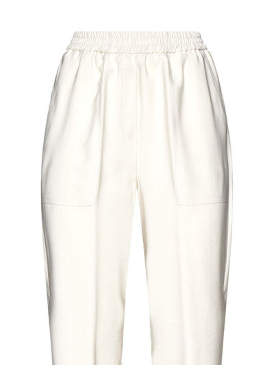 Shop Kaos Collection Trousers In Avorio