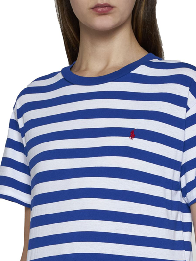 Shop Polo Ralph Lauren T-shirts And Polos In Sapphire Star/white