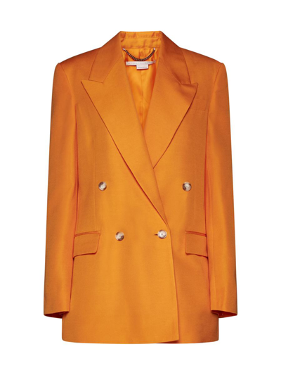 Shop Stella Mccartney Jackets In Bright Orange