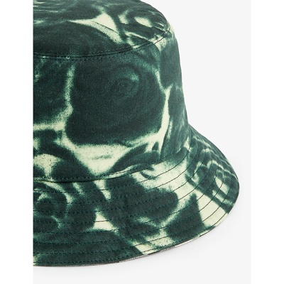 Shop Burberry Women's Ivy Rose-pattern Cotton Bucket Hat