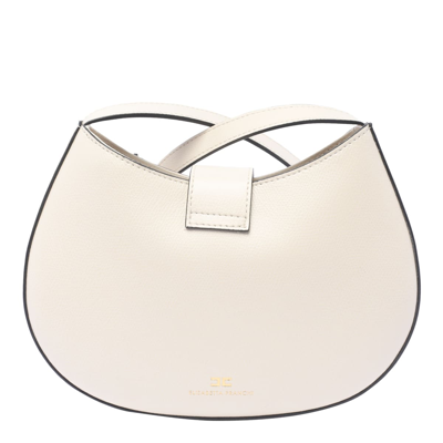 Shop Elisabetta Franchi Crossbody Bag In White