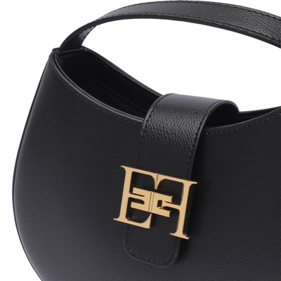 Shop Elisabetta Franchi Crossbody Bag In Black