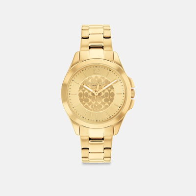 Shop Coach Libby Watch, 37 Mm In Yellow