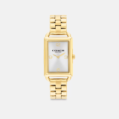 Shop Coach Liz Watch, 30 Mm X 22 Mm In Yellow