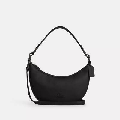 Shop Coach Aria Shoulder Bag In Black