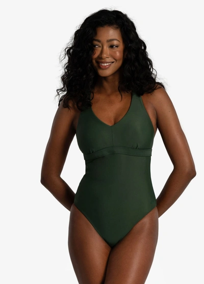 Shop Lole Playa One Piece Swimsuit In Kombu