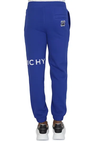 Givenchy Logo-print Track Pants In Blue