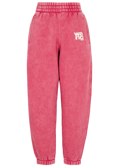 Shop Alexander Wang T Alexanderwang. T Logo Jersey Sweatpants In Pink