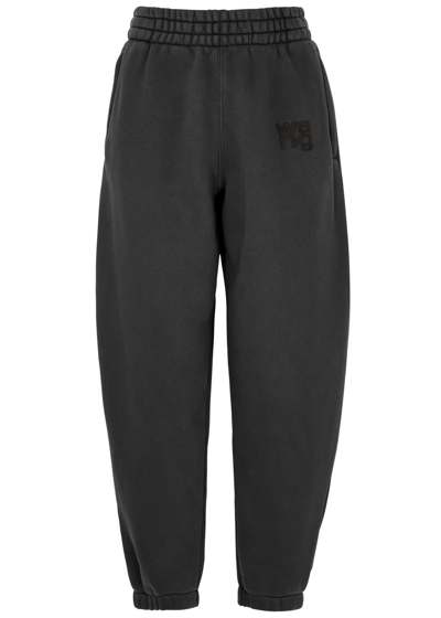 Shop Alexander Wang T Alexanderwang. T Logo Jersey Sweatpants In Grey