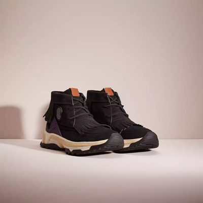 Coach Restored C243 Moccasin Sneaker With  Patch In Black
