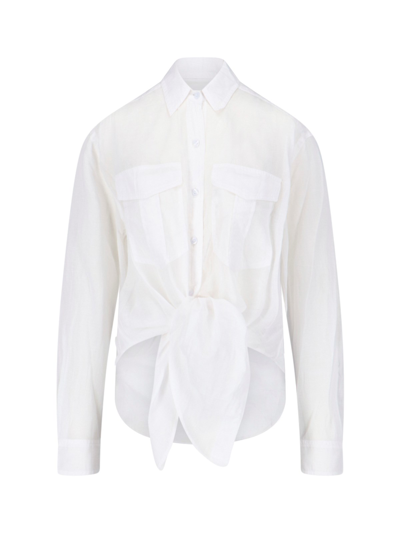Shop Isabel Marant Étoile 'nath' Shirt In White