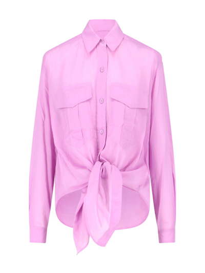 Shop Isabel Marant Étoile 'nath' Shirt In Purple