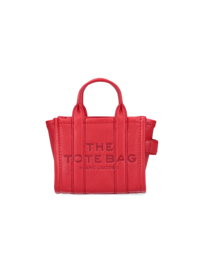Shop Marc Jacobs "the Micro Tote" Bag In Red