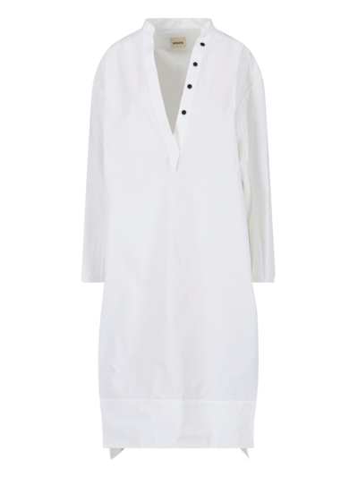Shop Khaite 'brom' Maxi Dress In White