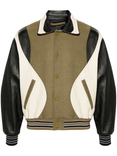 Shop Andersson Bell `robyn` Varsity Jacket In Green