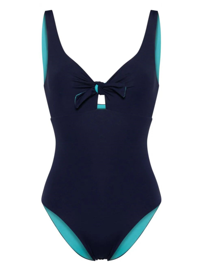 Shop Fisico One-piece Swimsuit In Blue