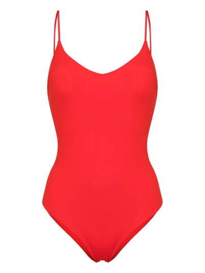 Shop Fisico One-piece Swimsuit In Red
