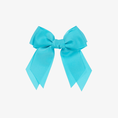 Shop Abel & Lula Girls Blue Bow Hair Clip (12cm)