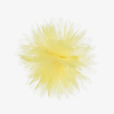 Shop Abel & Lula Girls Yellow Flower Hair Clip (12cm)