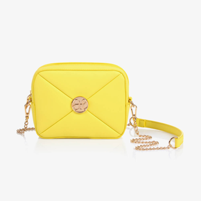 Shop Abel & Lula Girls Yellow Quilted Faux Leather Bag (17cm)