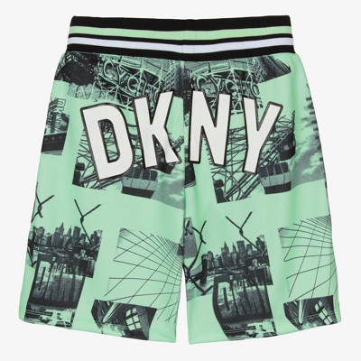 Shop Dkny Teen Boys Green Mesh Shorts