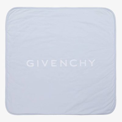 Shop Givenchy Blue Cotton Padded Blanket (81cm)