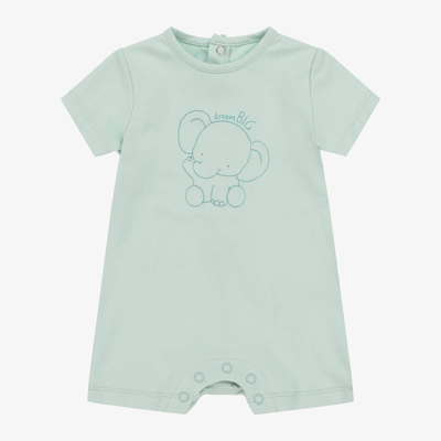 Shop Ido Mini Baby Boys Green Cotton Elephant Shortie