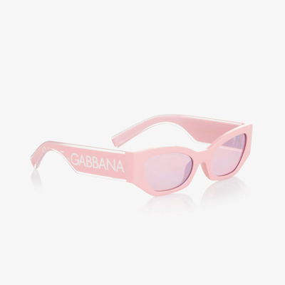 Shop Dolce & Gabbana Girls Pink Tinted Sunglasses