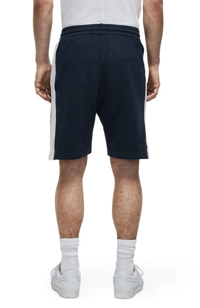 Shop Rag & Bone Axel Terry Cloth Shorts In Navy Multi